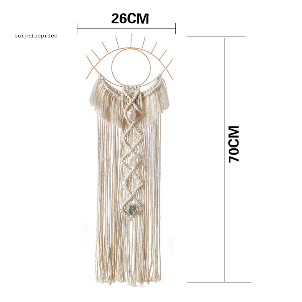 Vòng Bắt Giấc Mơ Bằng Cotton Treo Trang Trí Phòng Ngủ