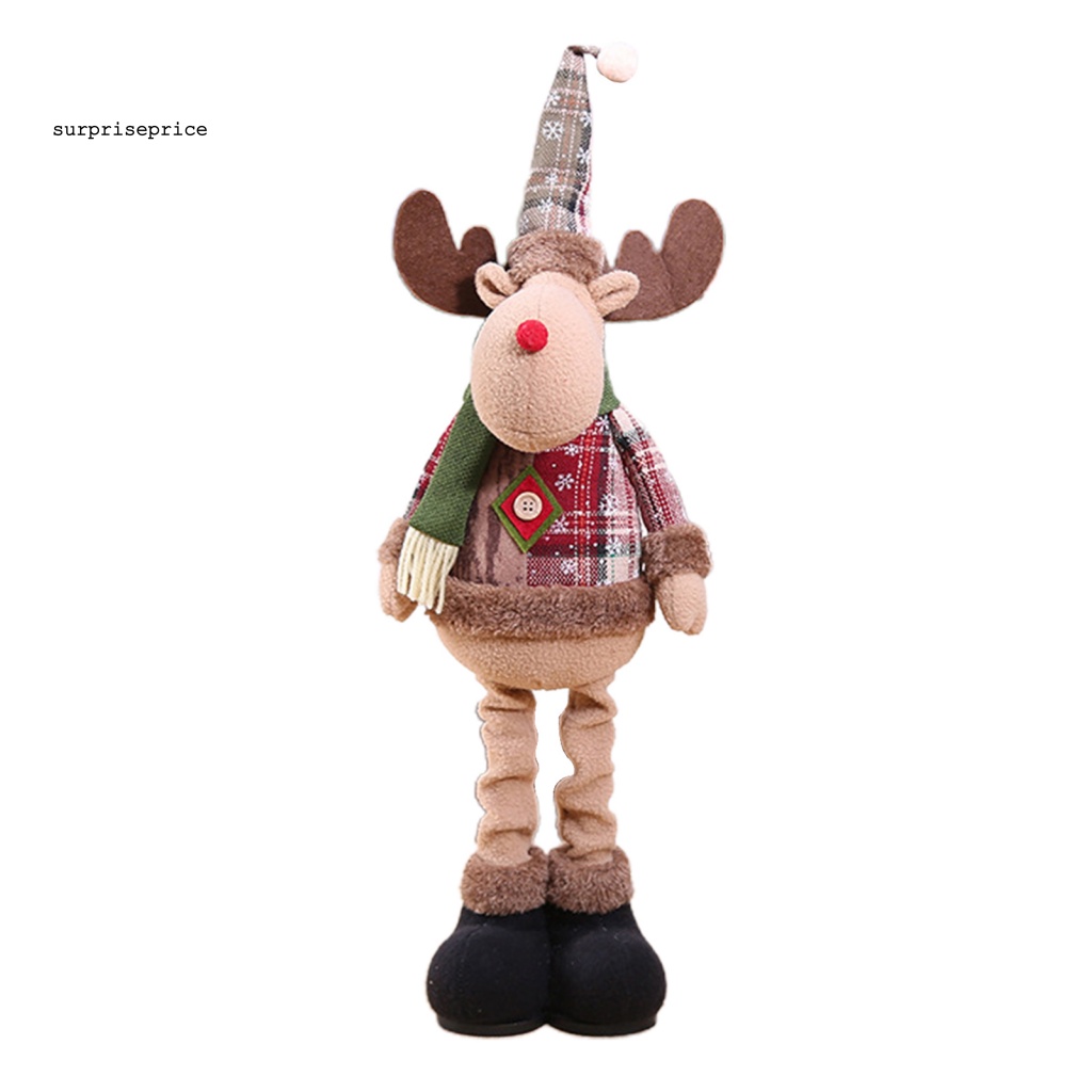 Búp Bê Vải Cotton Hình Ông Già Noel / Người Tuyết / Tuần Lộc Đáng Yêu Có Thể Thu Gọn