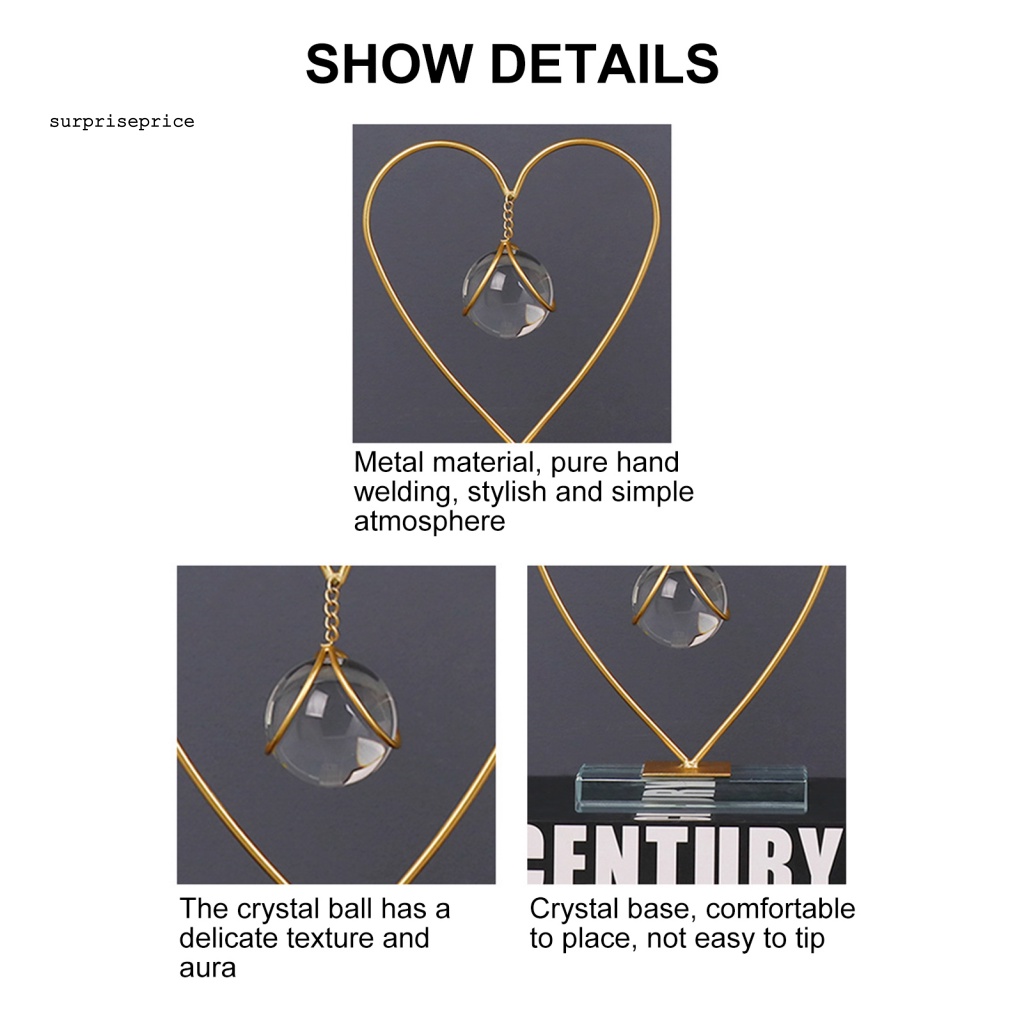 Spa Quả Cầu Pha Lê Nhân Tạo Nhiều Phong Cách Sáng Tạo Có Giá Đỡ Bằng Kim Loại Trang Trí Phòng Khách