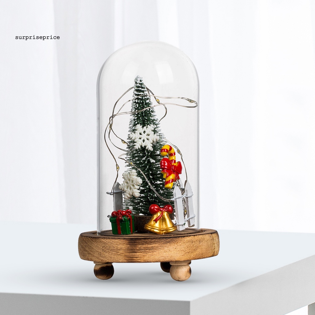 Spa Đèn LED Trang Trí Mắt Kính Hình Quả Thông Bắt Mắt Tinh Tế Trang Trí Nhà Cửa Dịp Giáng Sinh