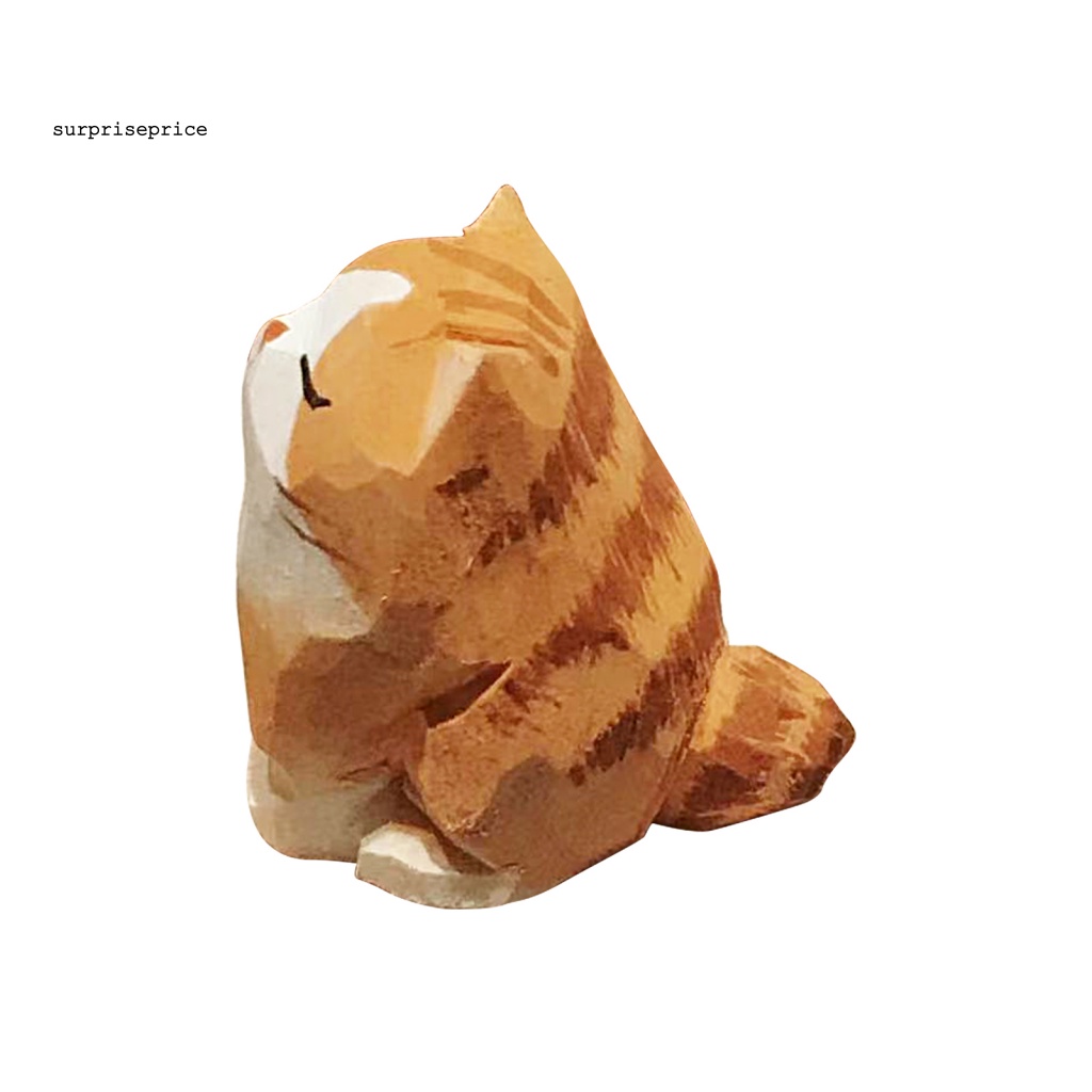 Mô Hình Mèo SPA Mini Bằng Gỗ Thủ Công Dùng Trang Trí Nhà Cửa