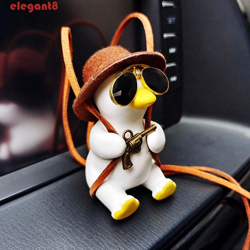 Dây Treo Trang Trí Gương Chiếu Hậu Xe Hơi Hình Vịt Hoạt Hình Dễ Thương