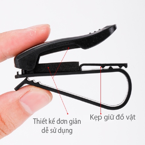 Kẹp treo mắt kính trên xe hơi, kẹp cài kính Gắn Tấm Che Nắng Xe Hơi, kẹp đồ tiện lợi