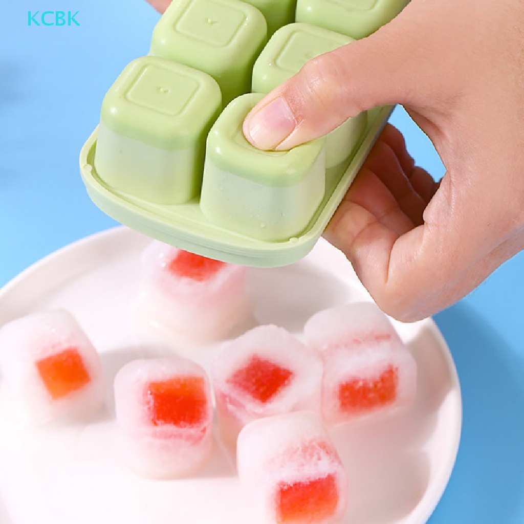 Khuôn Silicone Làm Đá Viên 8 Ngăn Tiện Lợi