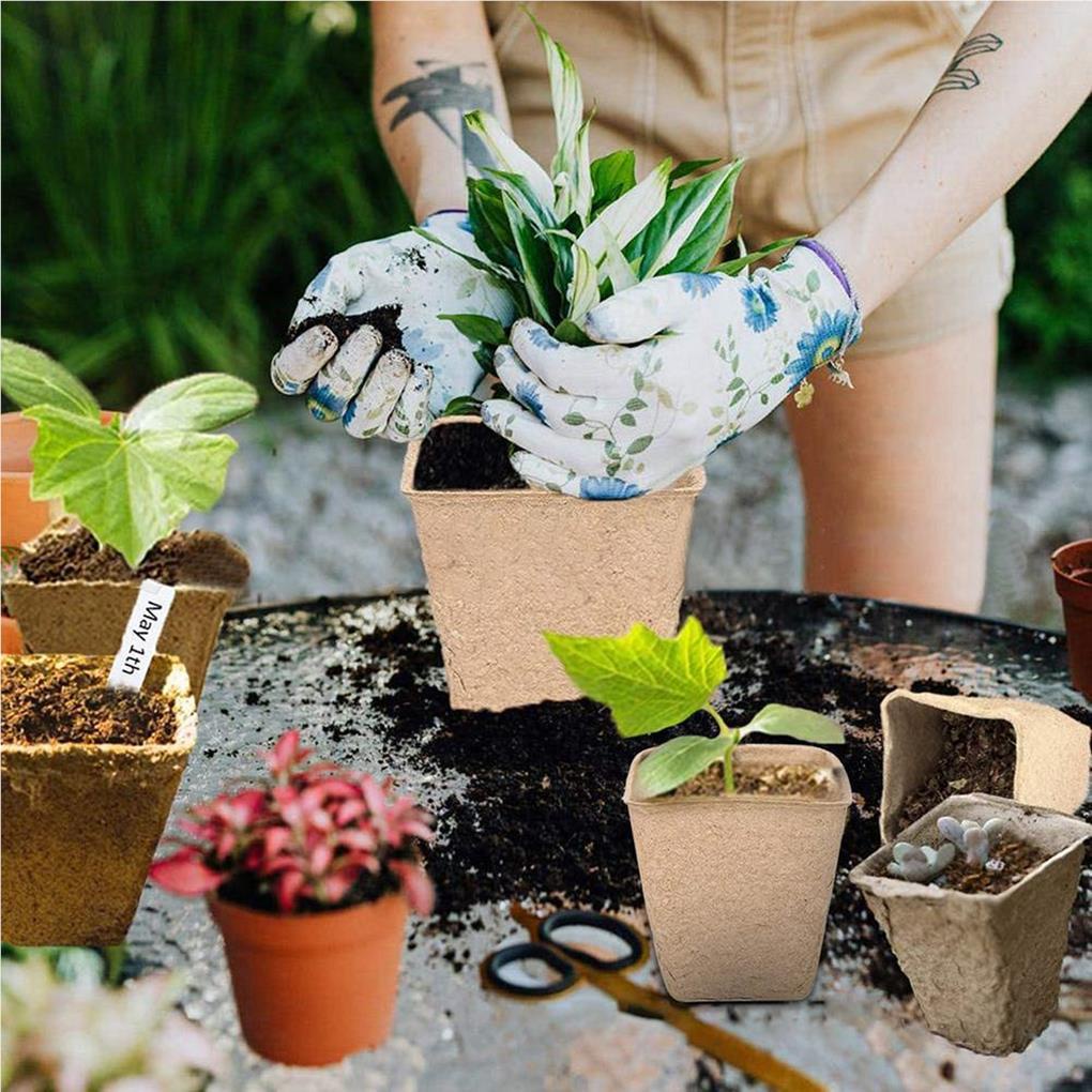 Khay Trồng Cây Bằng Giấy Gọn Nhẹ Tiện Dụng Cho Sân Vườn / Ban Công