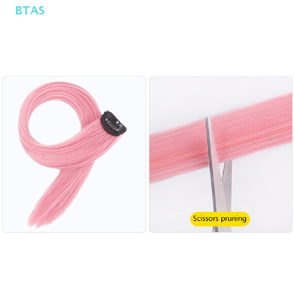 Tóc Giả Nối Dài Thẳng Dài 60cm Có Kẹp Gắn Tai