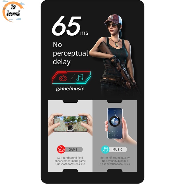 [IS] Tai nghe không dây Thoáng Khí Nhanh Có Đèn RGB Nhiều Màu Sắc Tương Thích Chơi Game