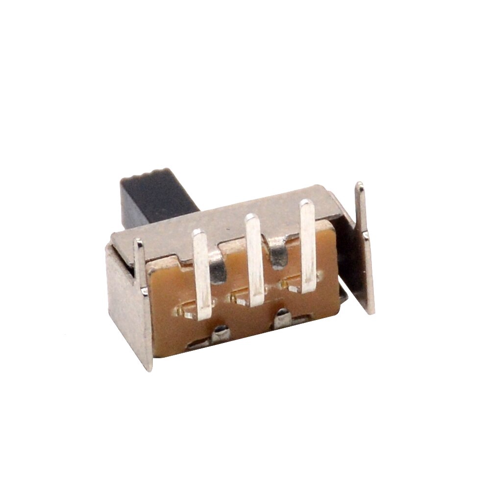 10 Viên Công Tắc Trượt Trượt Bánh Dao Động Ban Nhạc 2/3 Tập Tin Đơn Đôi Ngang Mini Ngang Điện SS12D00