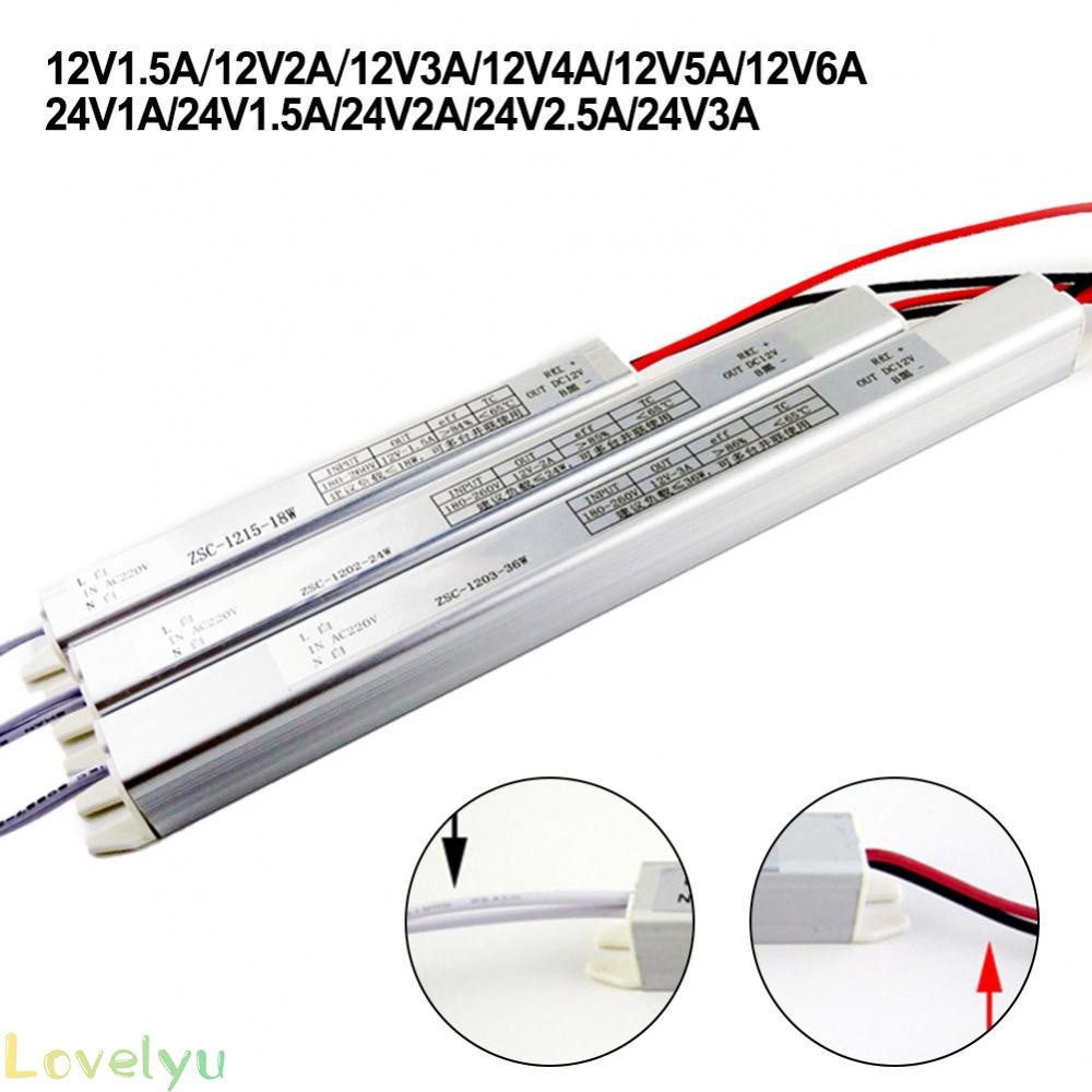⭐2023 ⭐Slim LED Driver Power Supply Aluminum Alloys Transformer 240V - DC 12V Universal