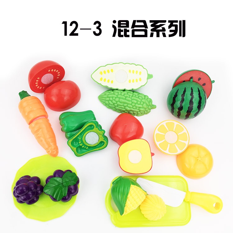 Bộ Đồ Chơi Cắt Trái Cây / Rau Củ Quả Luyện Tập Kích Thích Trí Não Cho Bé