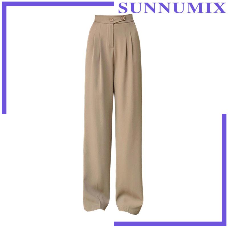 [Sunnimix] Quần ống rộng Lưng Cao Thời Trang Công Sở Cho Nữ