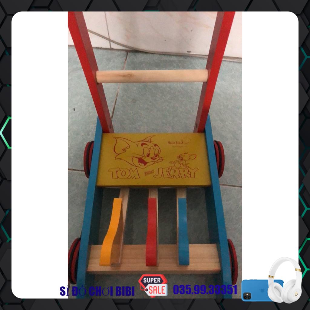 Xe Tập Đi Bằng Gỗ 3 Con Gà Cao Cấp Cho Bé Yêu