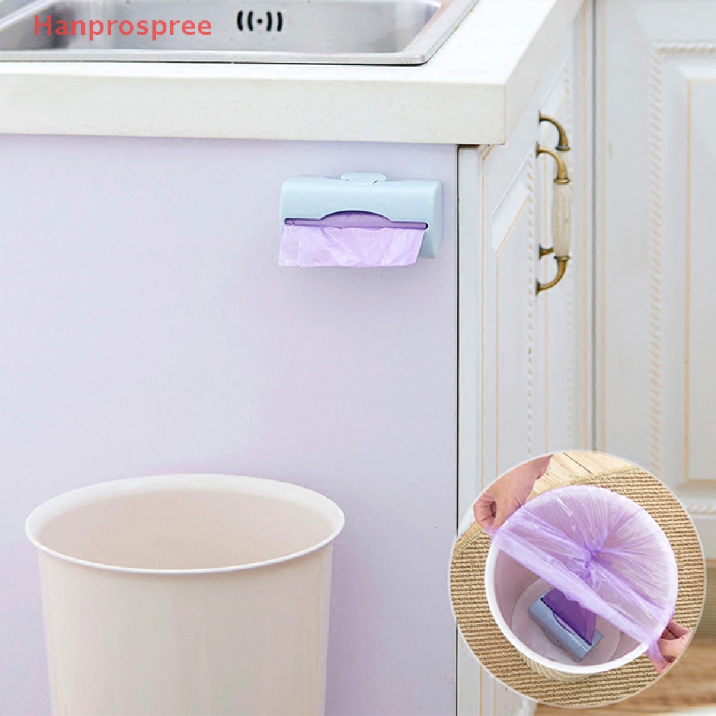 Hanprospree &gt; Hộp Đựng Túi Rác Gắn Tường Tự Dính Cho Nhà Bếp