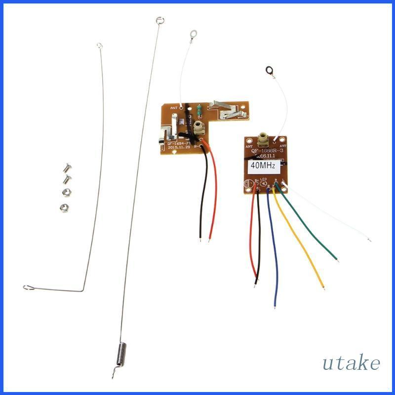 Bảng Mạch Truyền Nhận Tín Hiệu Điều Khiển Từ Xa 4CH 40MHZ Kèm Ăng Ten Cho Robot Xe Hơi RC DIY