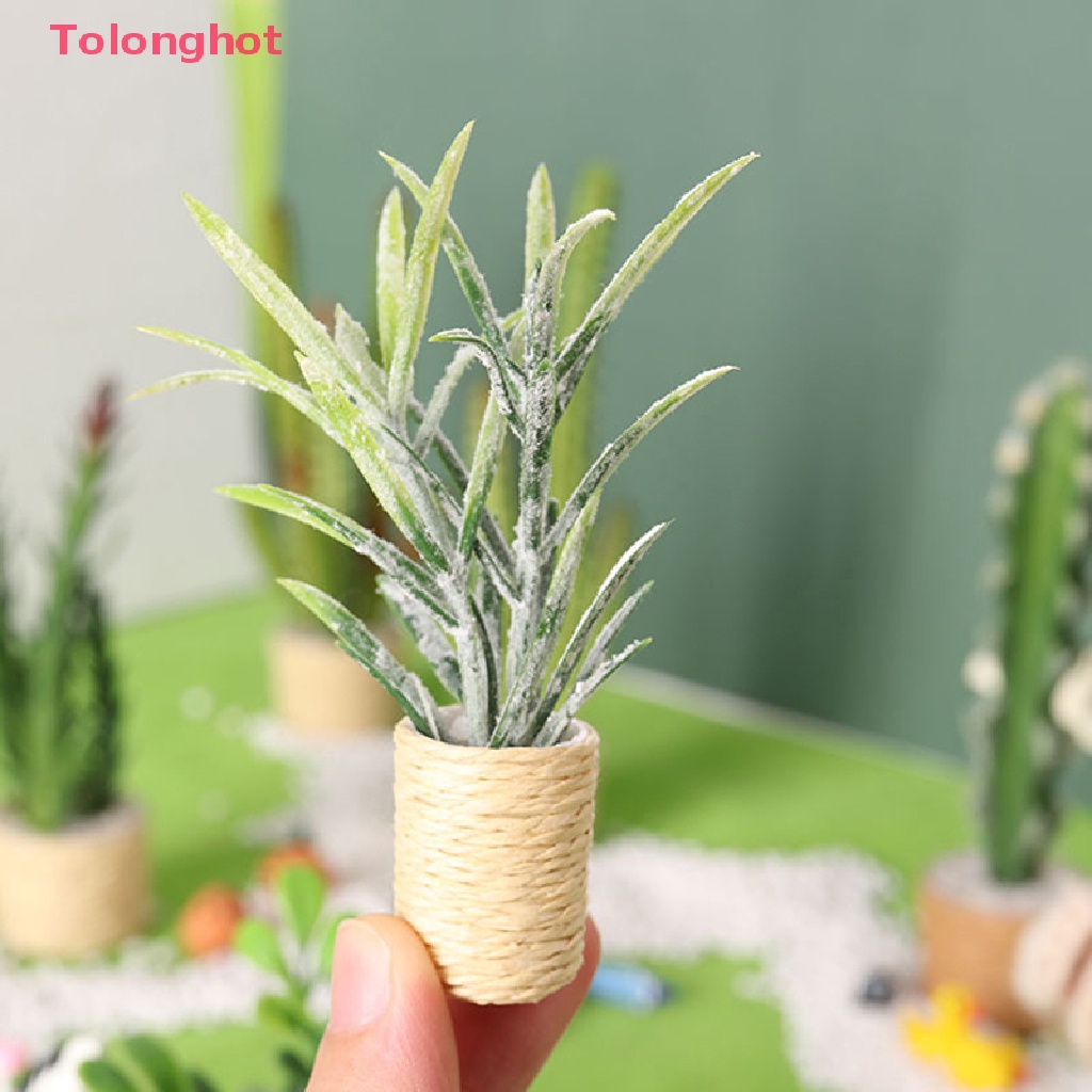 Mô Hình Cây Lá Tuyết Nhân Tạo Trang Trí Nhà Búp Bê Tỉ Lệ 1: 12