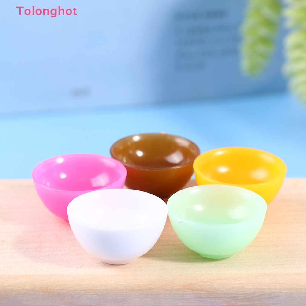 Bộ 5 Tô Tròn Trang Trí Nhà Búp Bê Tỉ Lệ 1: 12