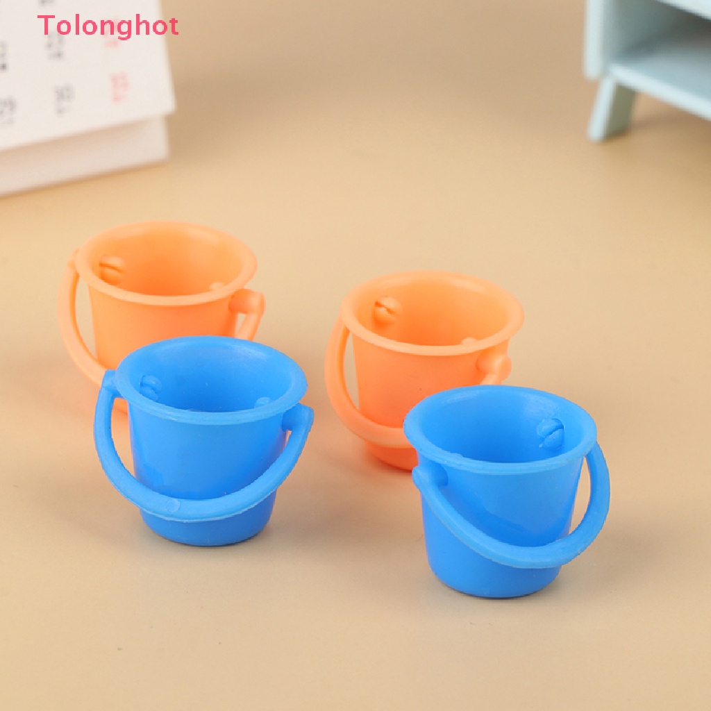 Bộ 2 Xô Nước Mini Dùng Trang Trí Nhà Búp Bê