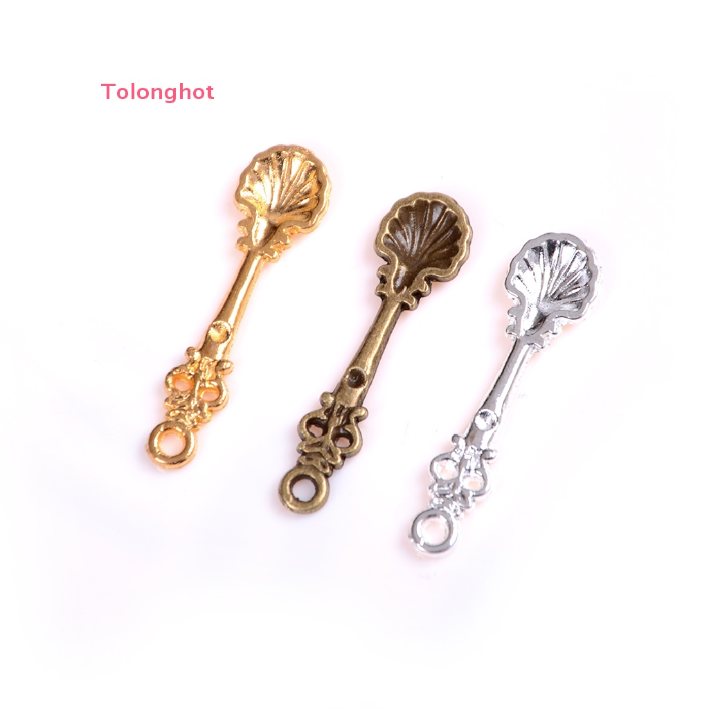 Set 10 Muỗng Nĩa Bằng Thép Không Gỉ Tỉ Lệ 1 / 12 Trang Trí Nhà Búp Bê