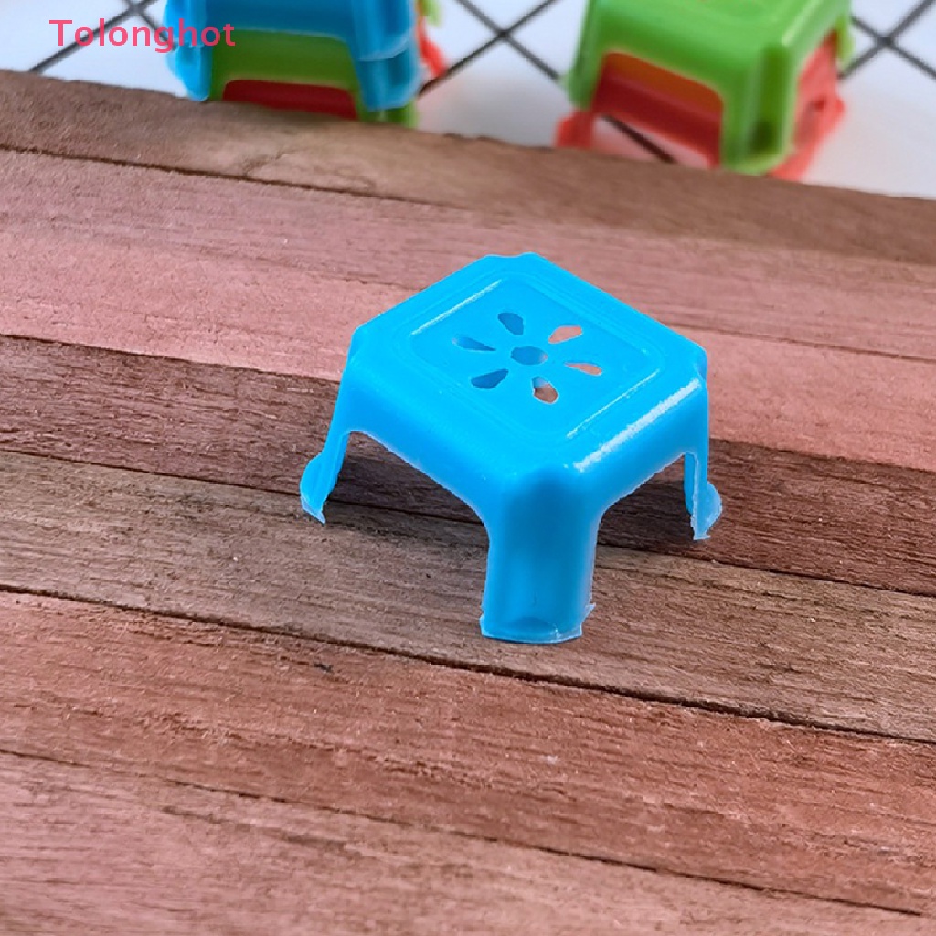 Set 10 Mô Hình Ghế Đẩu Mini Tỉ Lệ 1: 12 Trang Trí Nhà Búp Bê