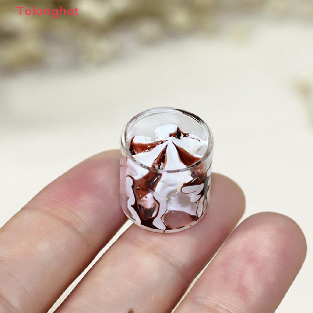 Bộ Muỗng Và Ly Kem Mini Trang Trí Nhà Búp Bê