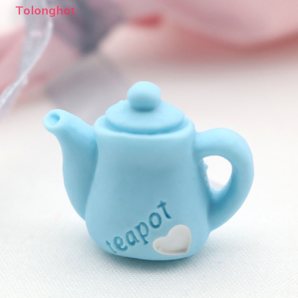 Mô Hình Ấm Tách Uống Cà Phê mini Trang Trí Nhà Búp Bê