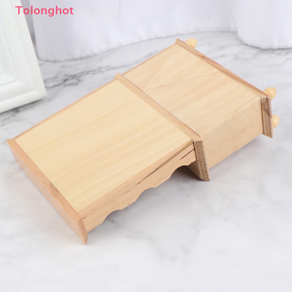 Mô Hình Kệ Sách / Tủ Nội Thất Bằng Gỗ Tỉ Lệ 1: 12 Trang Trí Nhà Búp Bê