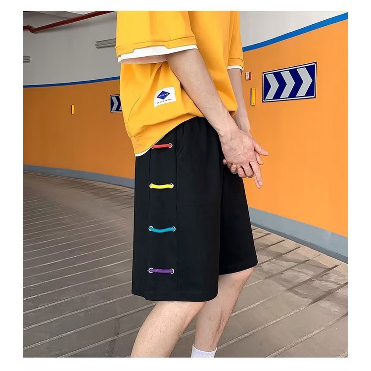 Quần Short Lưng Thun Co Giãn Phong Cách Thời Trang Hàn Quốc Có size Lớn M-2XL Cho Nam Giới