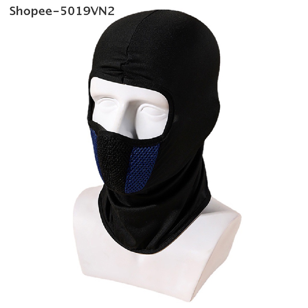 Khẩu Trang Balaclava Che Phủ Toàn Mặt Dùng Đi Xe Đạp / Leo Núi / Đi Bộ Đường Dài Phong Cách Quân Đội Mùa Hè Cho Nam Và Nữ