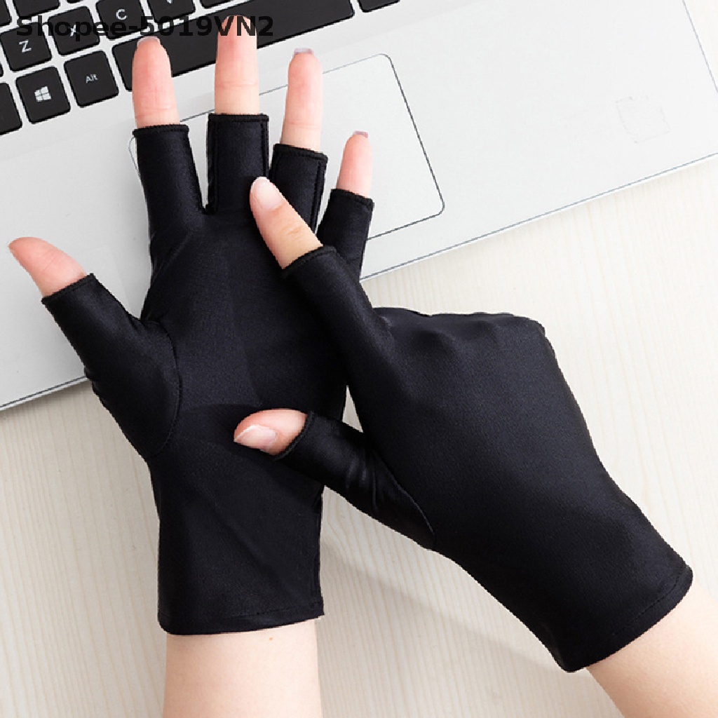 1 Đôi Găng Tay Chống Tia UV Bảo Vệ Sơn Móng Tay