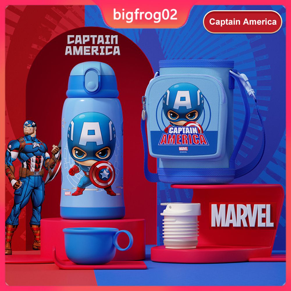 Bình Nước Giữ Nhiệt Bằng Thép Không Gỉ 316 Họa Tiết Hoạt Hình Cho Bé