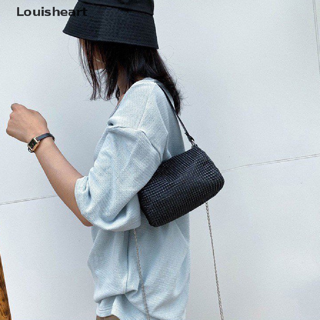 Túi Đeo Vai Louisheart Đính Đá Lấp Lánh Thời Trang Cho Nữ TFG