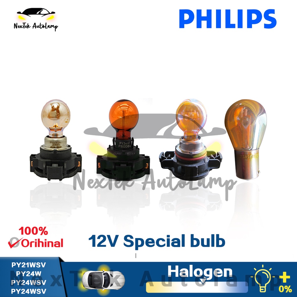 Philips PY21WSV PY24W PY24WSV 12V 12496SV 12180 Bóng đèn đặc biệt Nội thất Đèn tín hiệu gốc Bus & Trucks ô tô