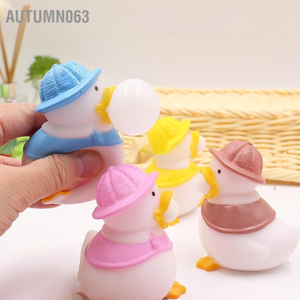 Autumn063 Bóng Căng Thẳng Vịt Bóp Bong Giảm Lo Âu Mềm Co Giãn Cho Trẻ Em Và Người Lớn