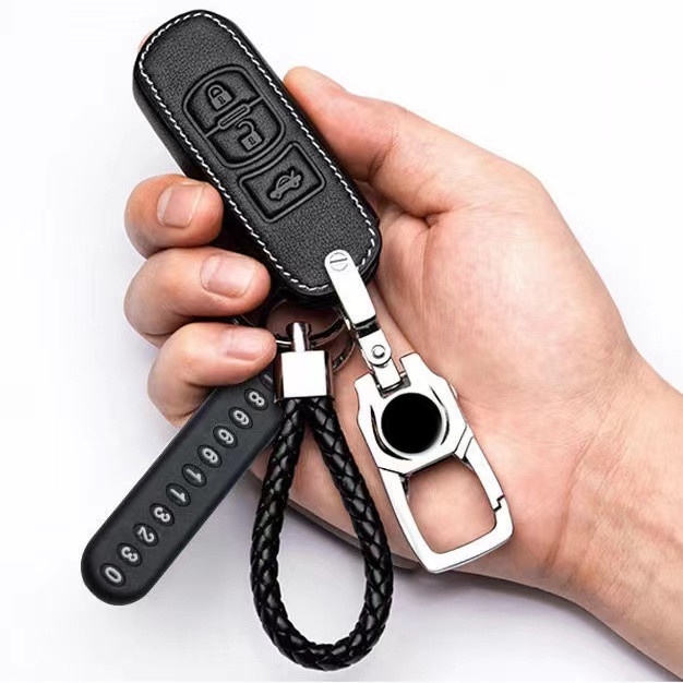 Vỏ Da Bảo Vệ Chìa Khóa Xe Hơi Mazda 2 3 6 Axela Atenza CX-5 CX5 CX-7 CX-9 2014-17