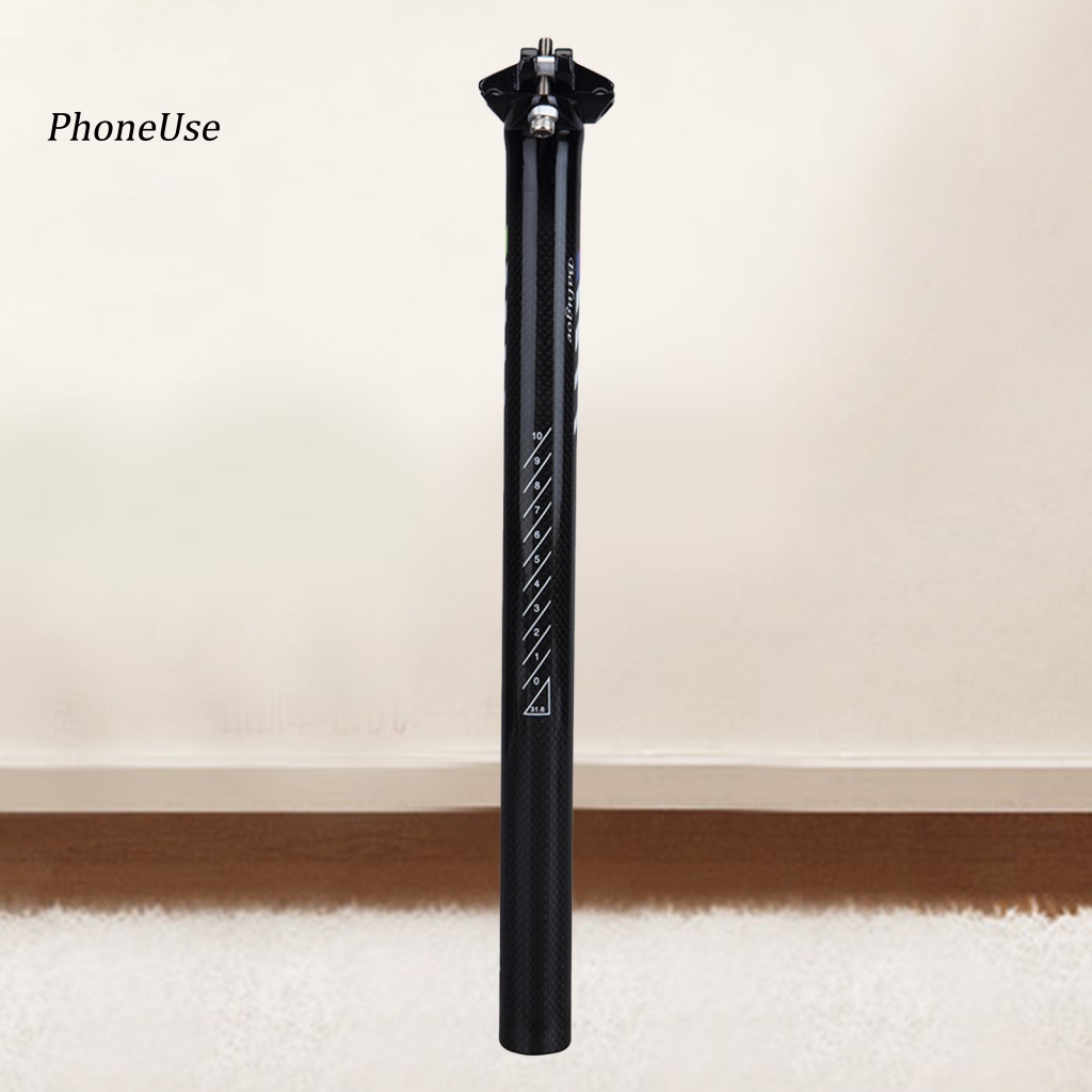 Ống Đỡ Yên Xe Đạp Thẳng Bằng PU Sợi Carbon Nhiều Kích Thước