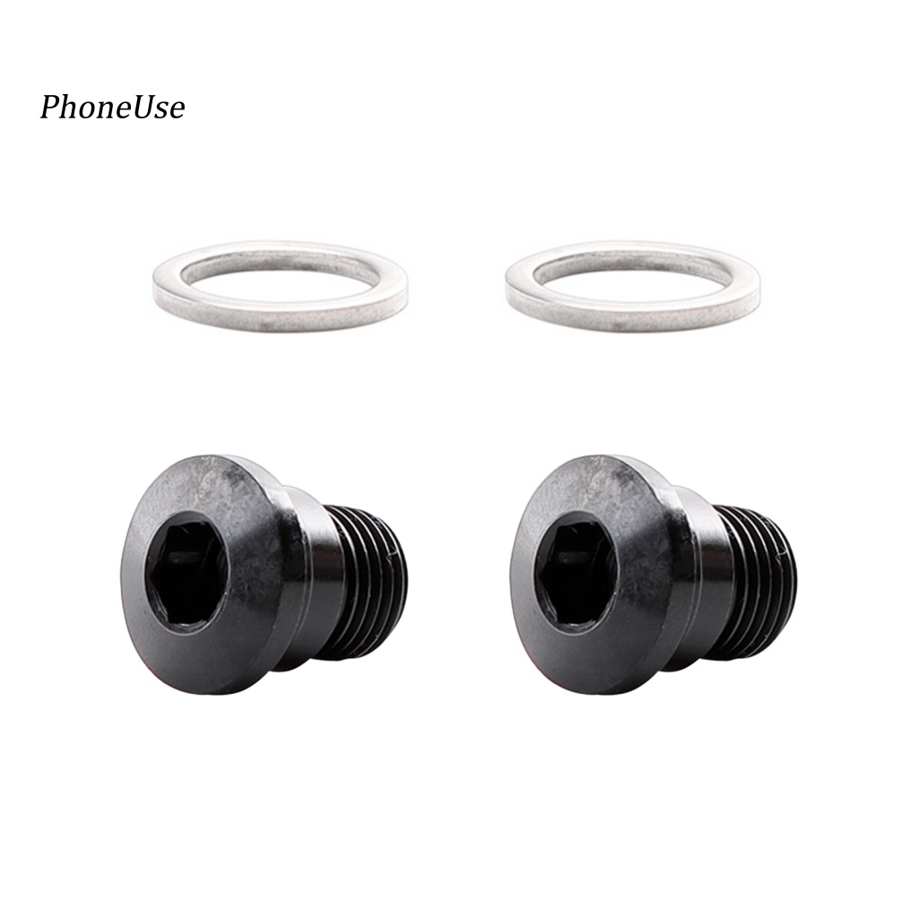 Bộ 2 Bu Lông Lăn PU Chống Ăn Mòn Chống Rỉ Sét Gắn Phía Sau Xe Đạp MTB