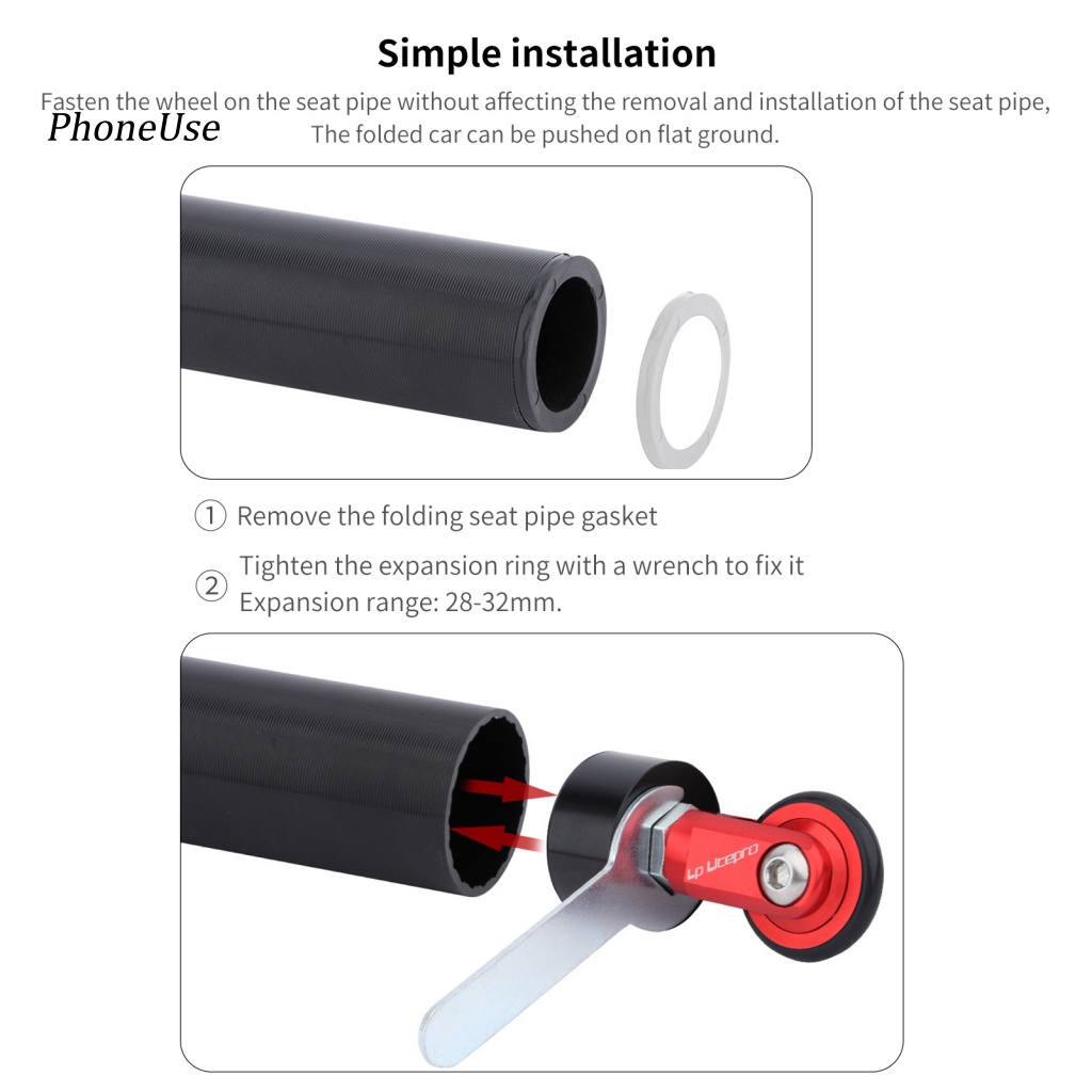 Bánh Xe Lăn Bằng PU Độ Bền Cao Xoay 360 Độ Hỗ Trợ Đỗ Xe Cho Du Lịch