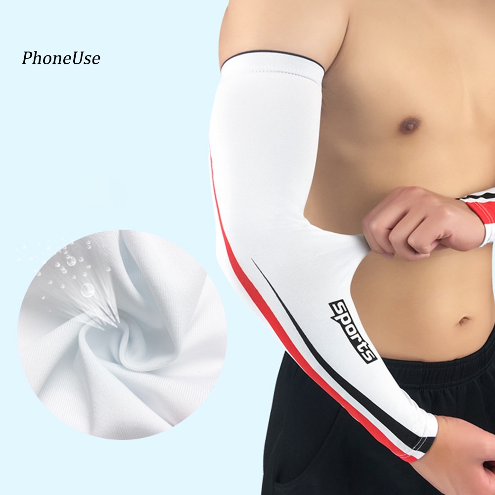 1 Cặp Bao Cánh Tay Da PU Mềm Co Giãn Chống Tia UV Sự Bảo Vệ