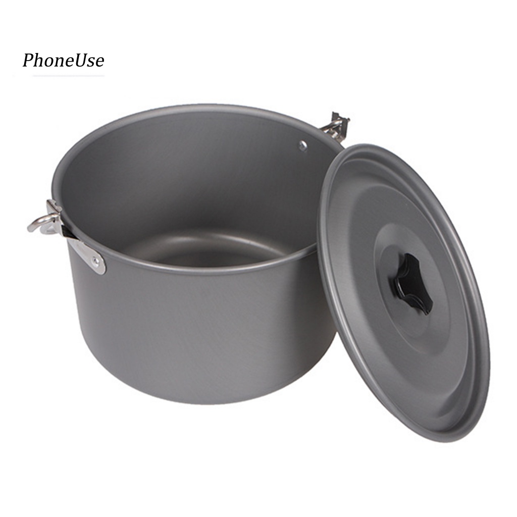 Nồi Nấu Ăn Bằng Hợp Kim Nhôm PU Kèm Túi Lưới Tiện Dụng Mang Theo Dã Ngoại