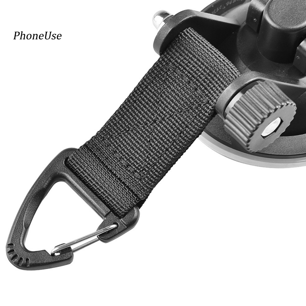 Set 4 Móc Treo Lều Bằng Da PU Có Giác Hút Gắn Cửa Sổ Xe Hơi / Thuyền