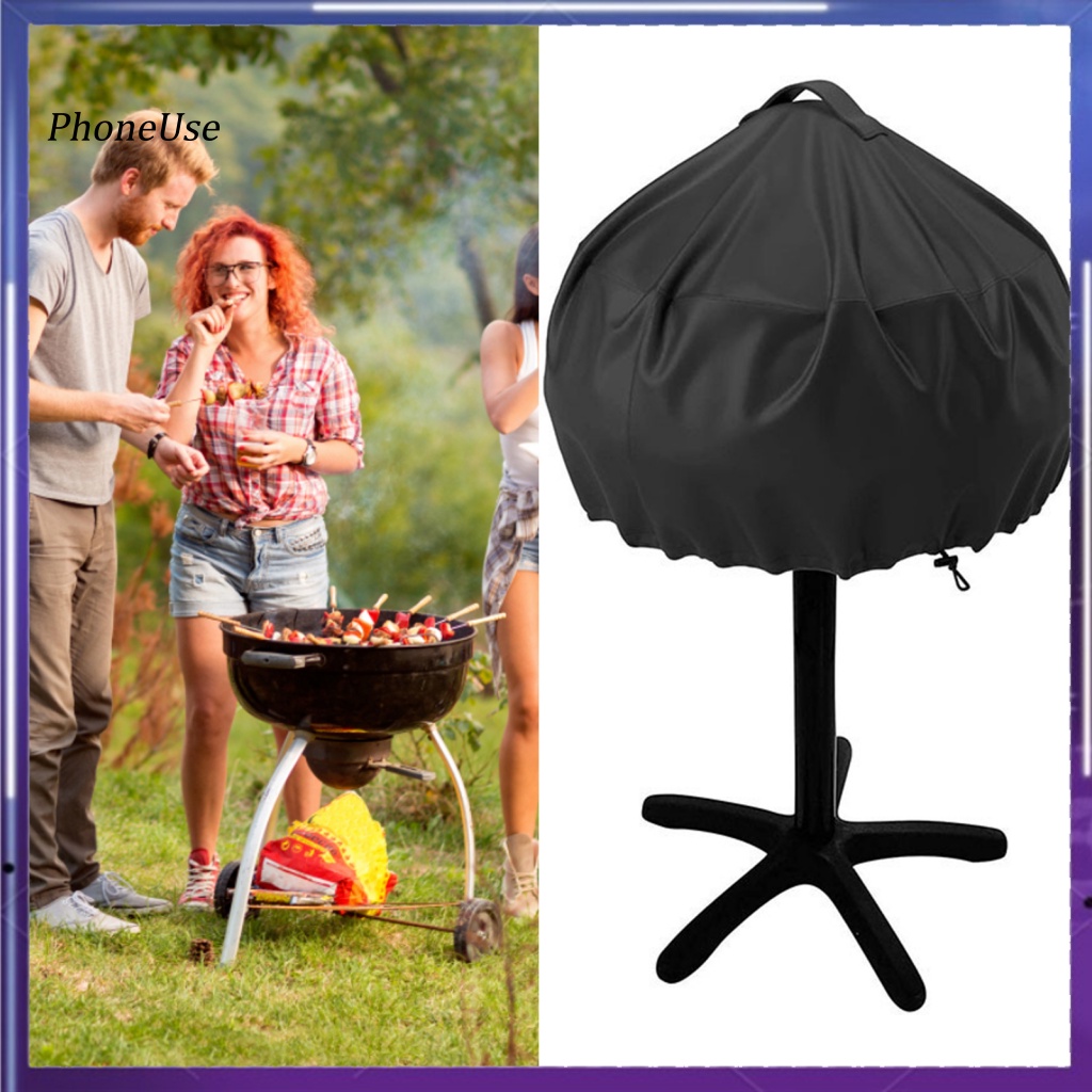 Túi Bọc Lò Nướng BBQ Mini Bằng Vải PU Chống Nắng Chống Bụi Có Thể Gấp Gọn Tiện Lợi