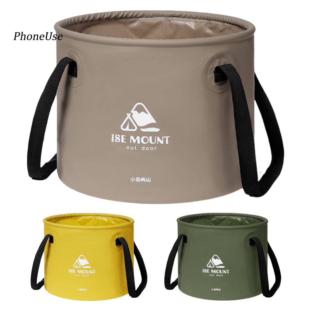 Pu Xô Tròn Xếp Gọn Đa Năng Dung Tích 10 / 20L Tiện Dụng Mang Theo Du Lịch Cắm Trại
