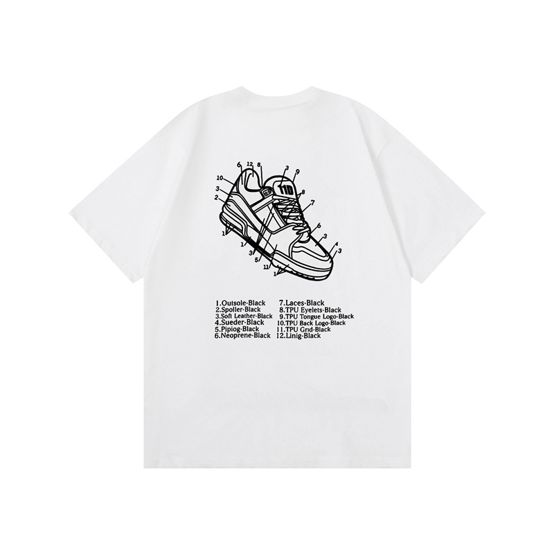 Áo Thun Tay Ngắn Dáng Rộng In LOGO we-11Ded- Thời Trang Xuân Hè Cho Nam Và Nữ