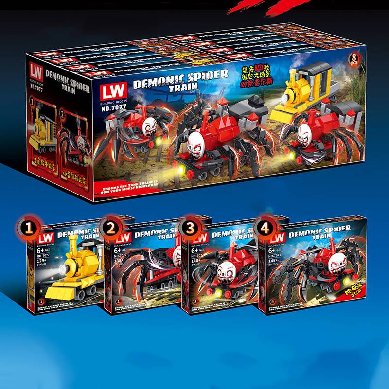 Bộ 4 Mô Hình Nhân Vật Hoạt Hình Choo-Choo Charles