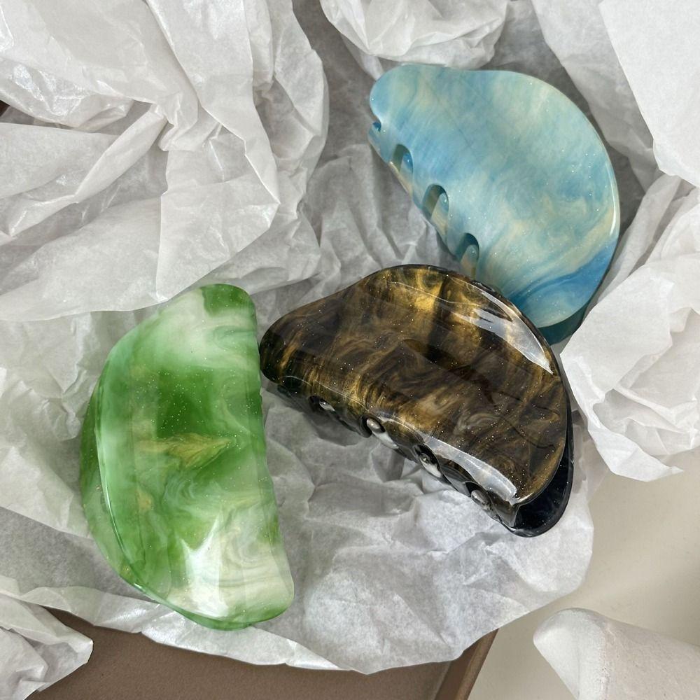 Kẹp Tóc Đuôi Ngựa Bằng Acrylic Phong Cách Hàn Quốc Thanh Lịch Cho Nữ