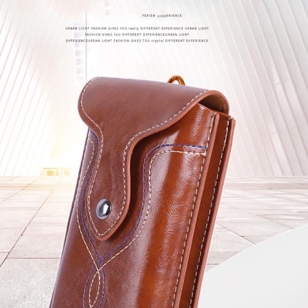 Túi Da Pu Đựng Điện Thoại Đa Năng Có Móc Kẹp Thắt Lưng