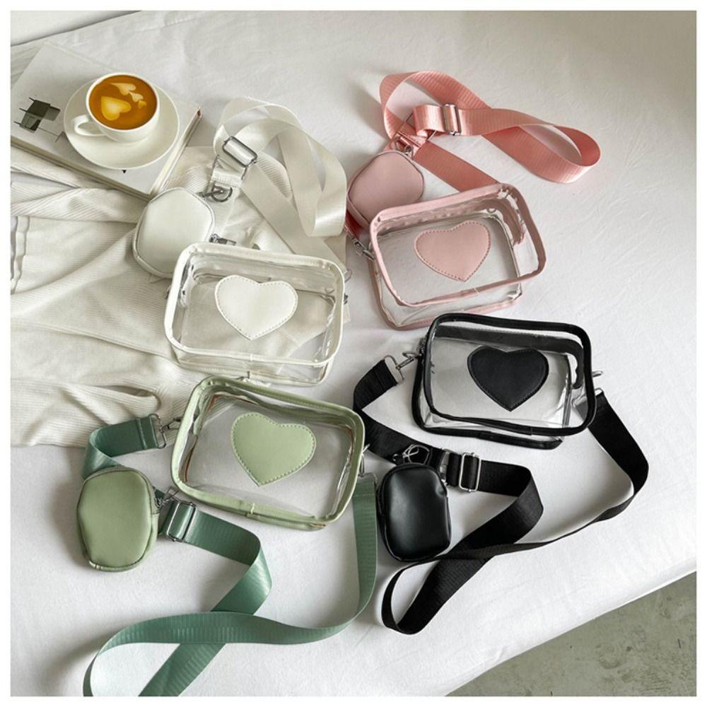 Túi Xách Trong Suốt Màu Cầu Vồng Thời Trang