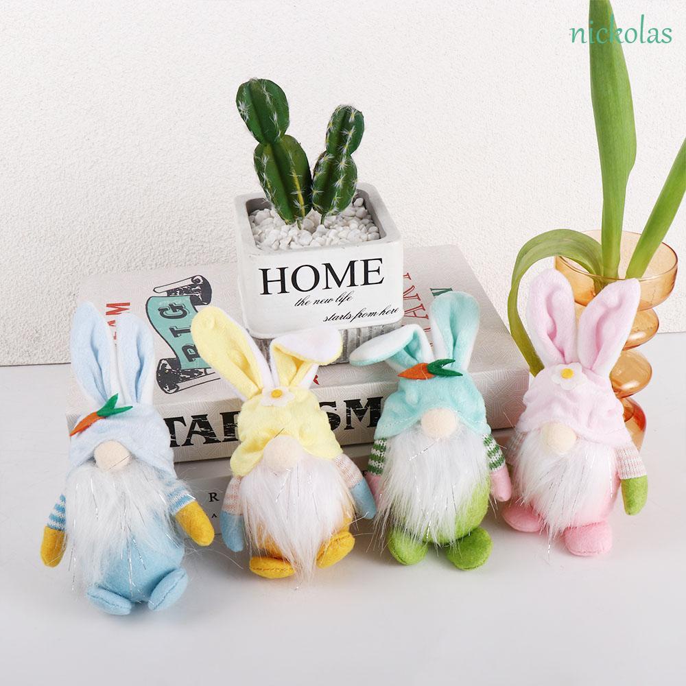 Nickolas Phụ Kiện Treo Trang Trí Tiệc Thủ Công Bền Bỉ Hình Tai Thỏ Đạo Cụ Chụp Ảnh