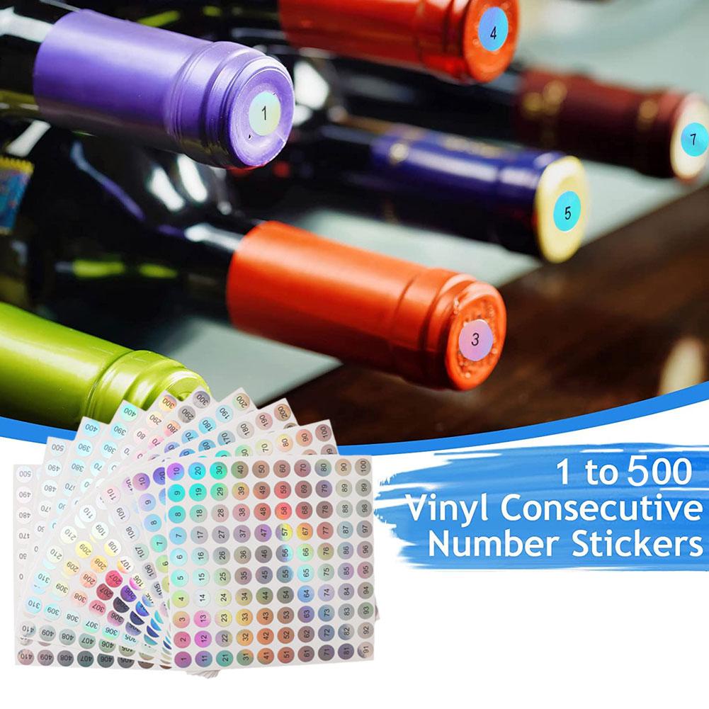 Nhãn Dán Số Tròn 1000 Phản Quang U5S6