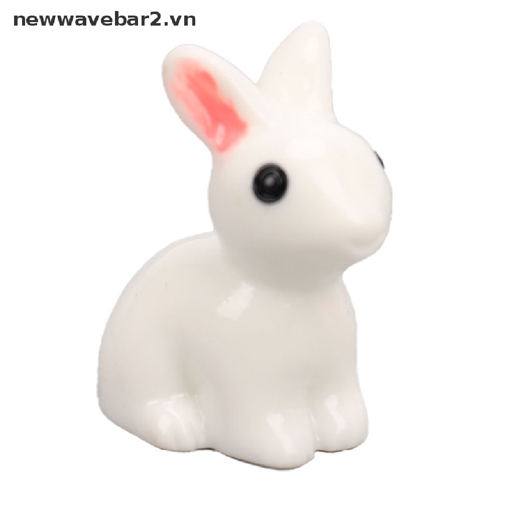 [Mới] Đồ trang trí Thỏ Mini Bằng Nhựa Resin Trang Trí Vườn Thu Nhỏ